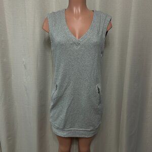 Trina Turk Sleeveless V-Neck Sweatshirt Mini Dress Women's